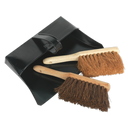 Sealey BM26 Metal Dustpan & Brushes