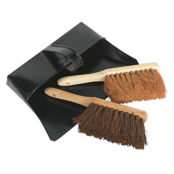 Sealey BM26 Metal Dustpan & Brushes