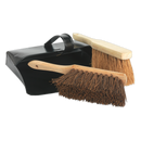 Sealey BM26 Metal Dustpan & Brushes