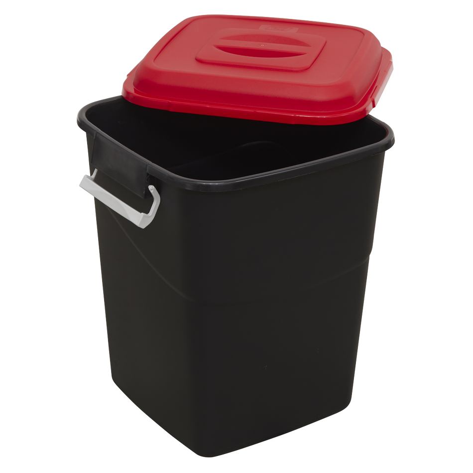 Sealey BM50R 50L Refuse/Storage Bin - Red
