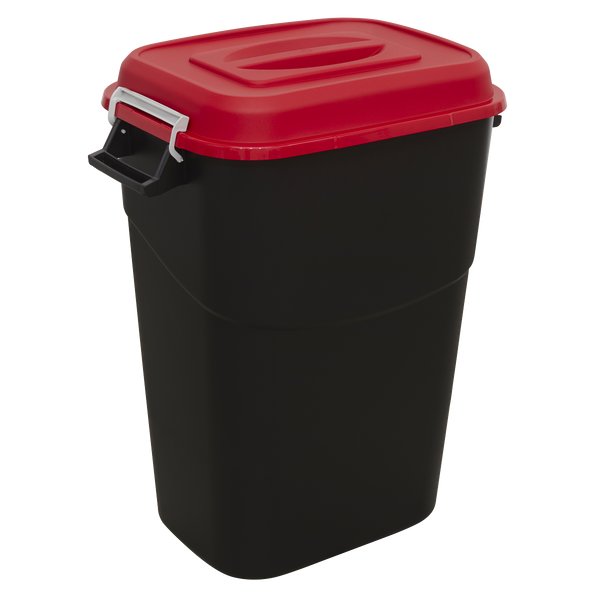 Sealey BM95R 95L Refuse/Storage Bin - Red