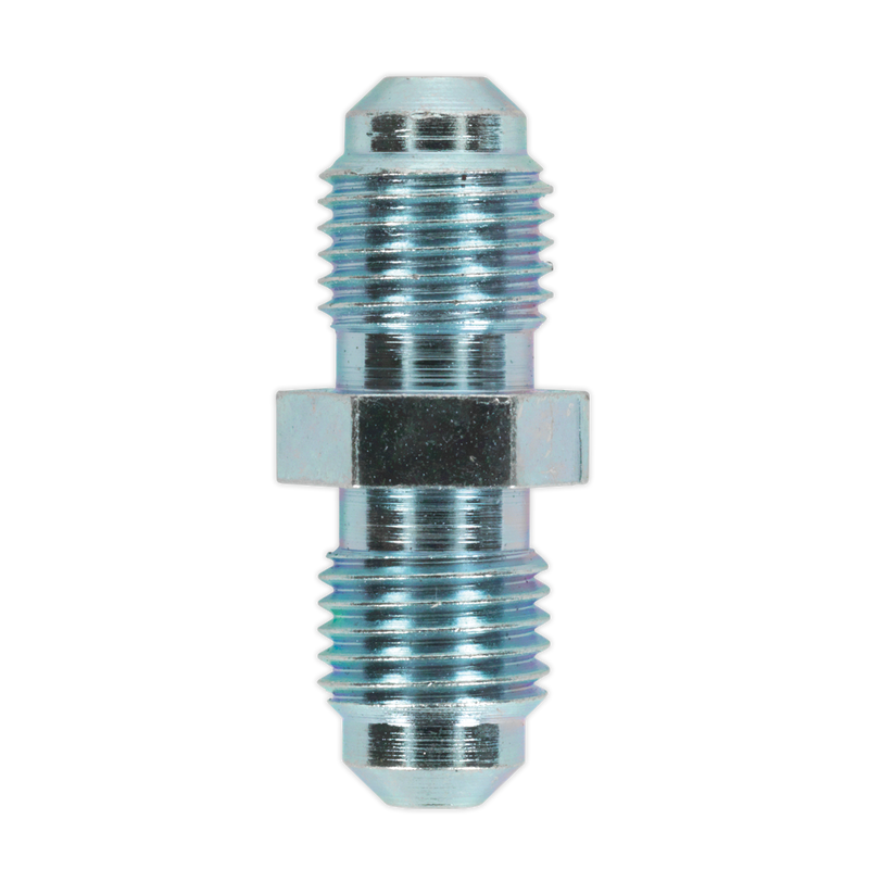 Sealey BN3824MC 3/8"UNF x 24tpi Brake Tube Connector Male to Male - Pack of 10