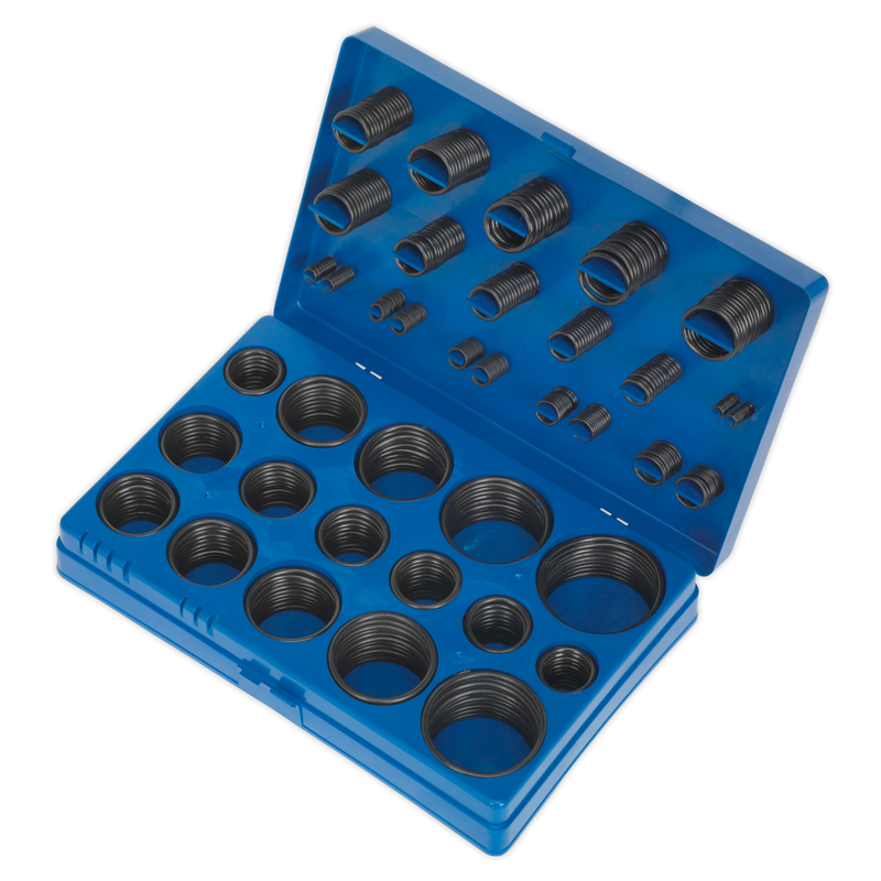 Sealey BOR407 407pc Rubber O-Ring Assortment - Imperial