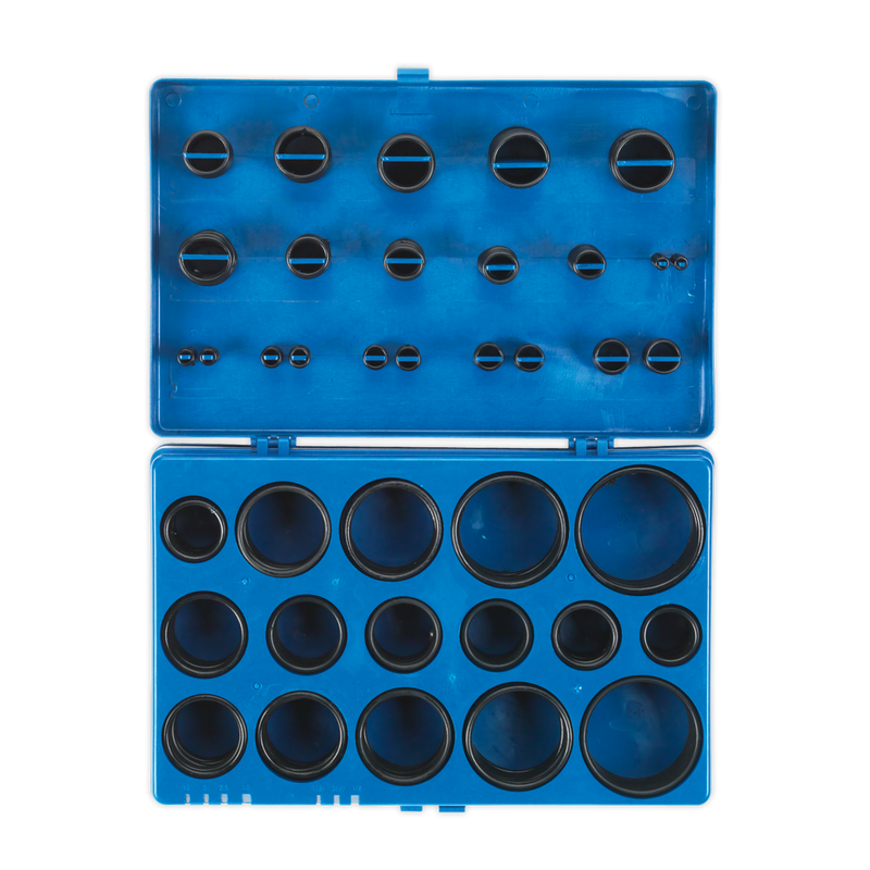 Sealey BOR407 407pc Rubber O-Ring Assortment - Imperial