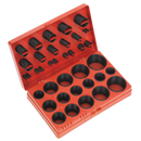 Sealey BOR419 419pc Rubber O-Ring Assortment - Metric