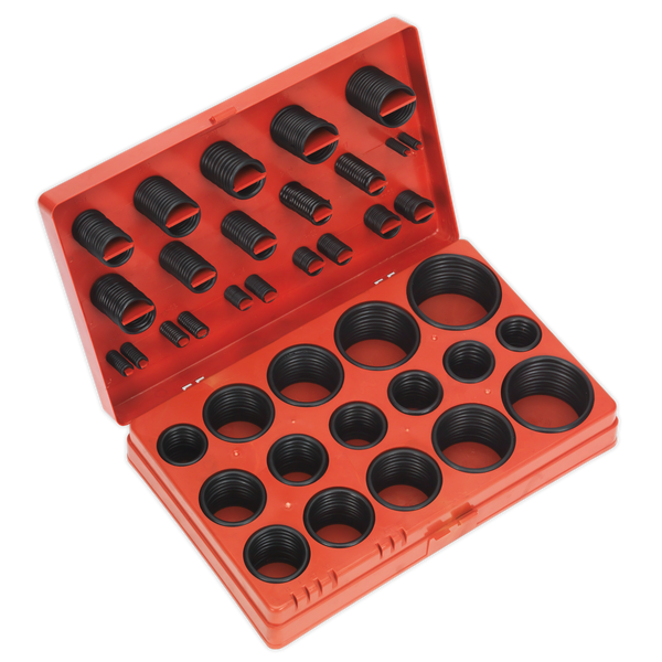 Sealey BOR419 419pc Rubber O-Ring Assortment - Metric