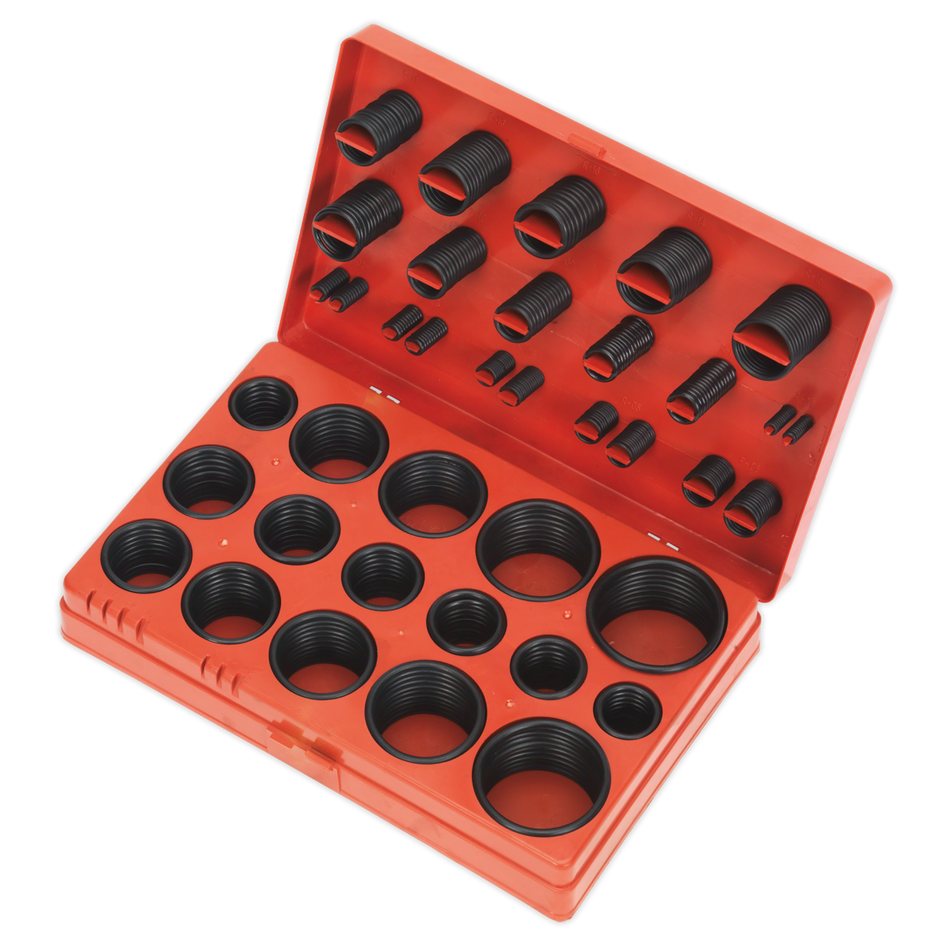 Sealey BOR419 419pc Rubber O-Ring Assortment - Metric