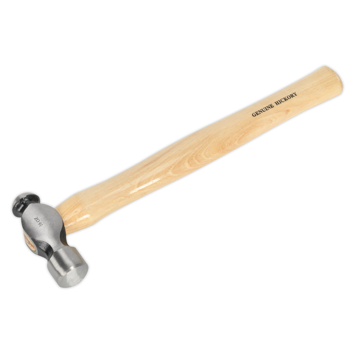 Sealey BPH16 1lb Ball Pein Hammer with Hickory Shaft