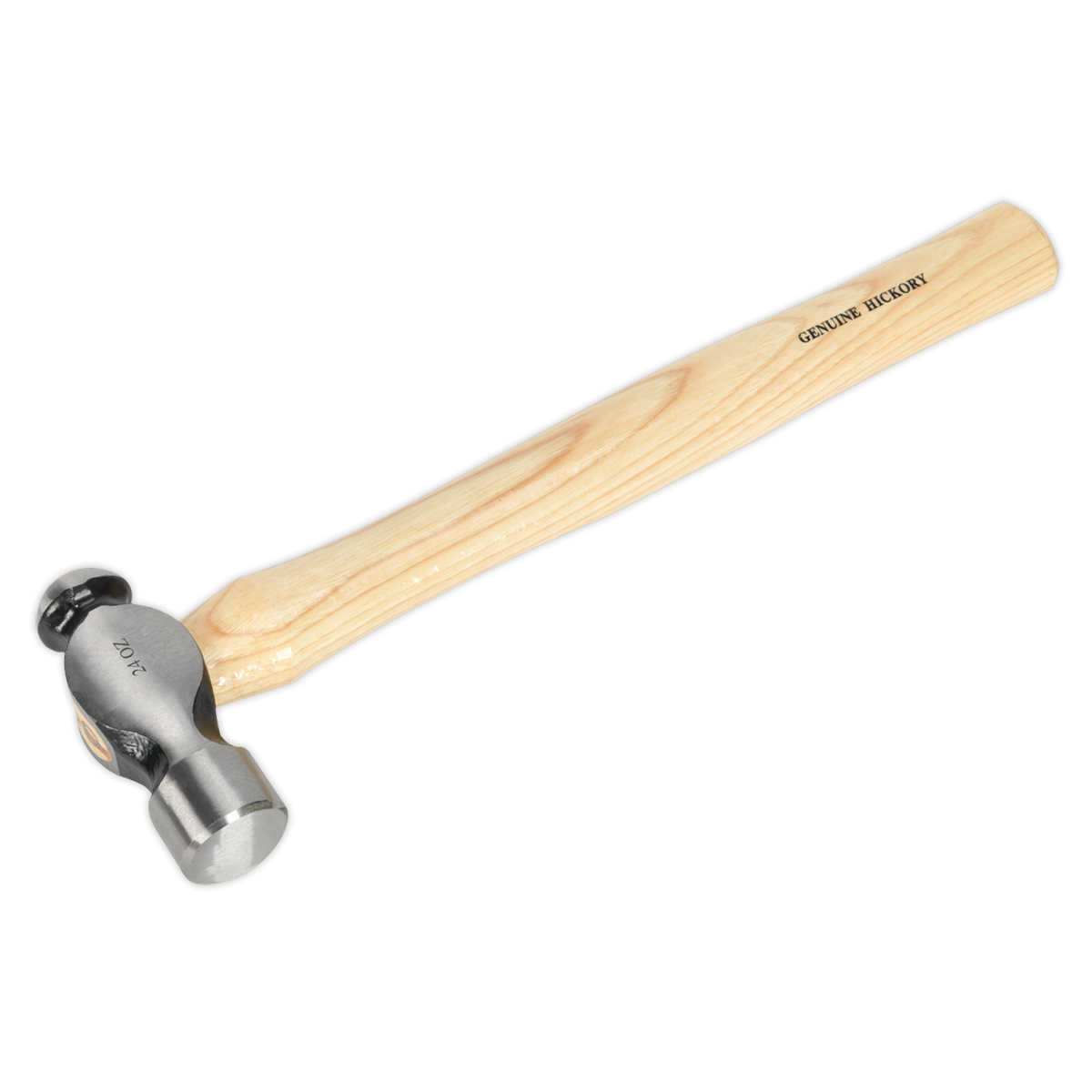 Sealey BPH24 1.5lb Ball Pein Hammer with Hickory Shaft