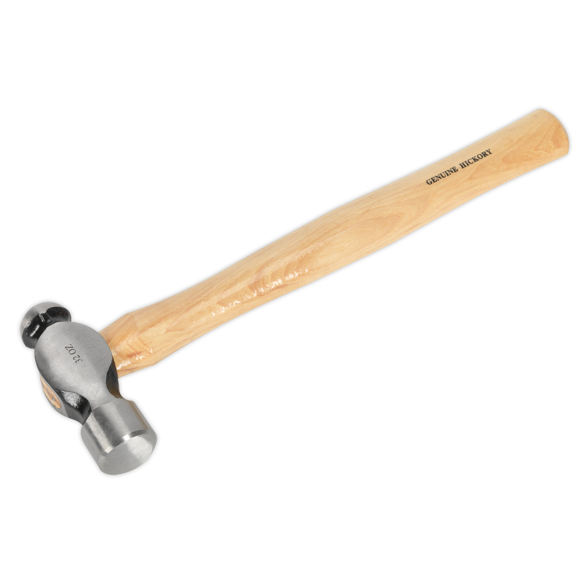 Sealey BPH32 2lb Ball Pein Hammer with Hickory Shaft
