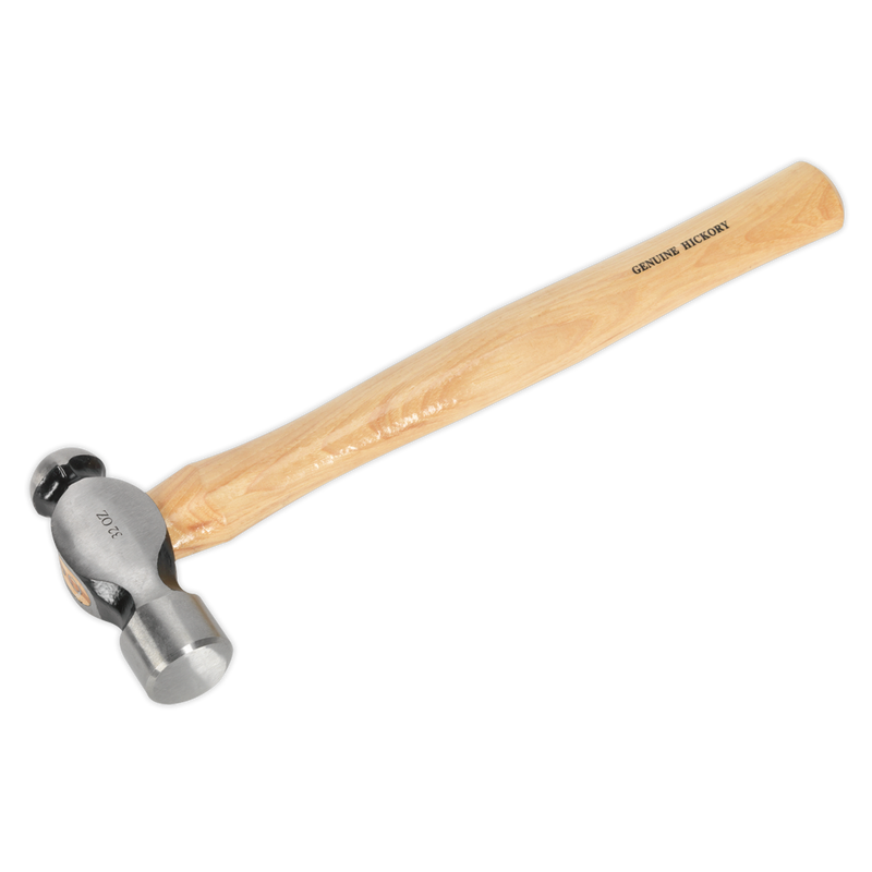 Sealey BPH32 2lb Ball Pein Hammer with Hickory Shaft