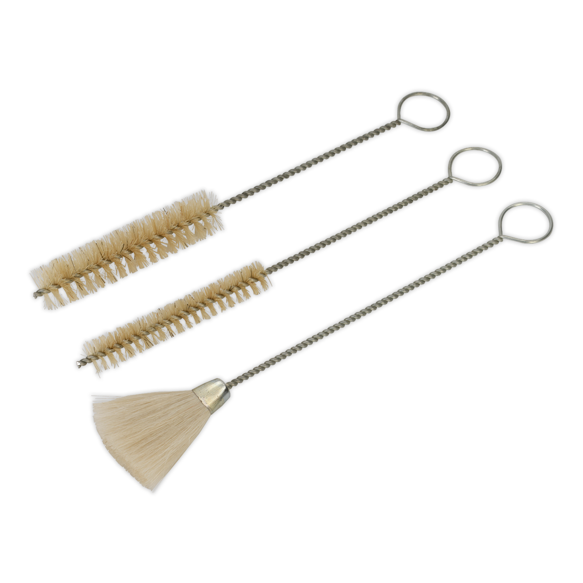 Sealey BSGC/3 3pc Spray Gun Cleaning Brush Set
