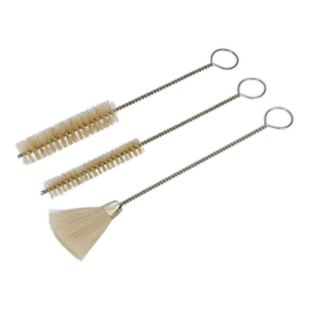 Sealey BSGC/3 3pc Spray Gun Cleaning Brush Set