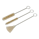 Sealey BSGC/3 3pc Spray Gun Cleaning Brush Set