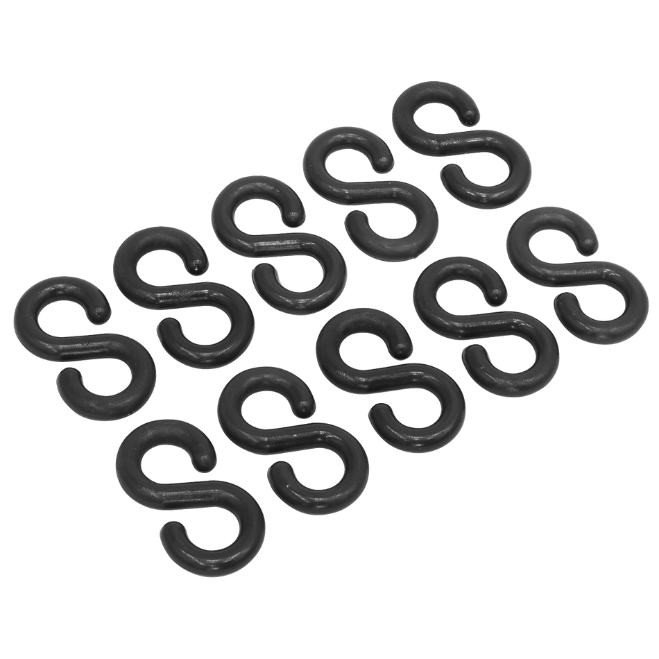 Sealey BSH10 Plastic Chain S-Hook Pack of 10