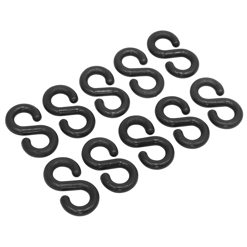 Sealey BSH10 Plastic Chain S-Hook Pack of 10