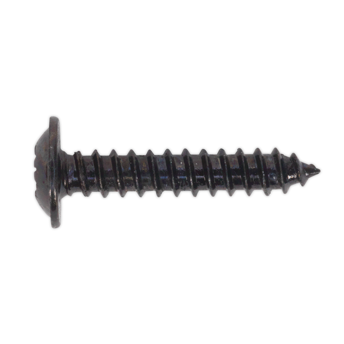 Sealey BST3519 3.5 x 19mm Black Pozi Self Tapping Flanged Head Screw - Pack of 100