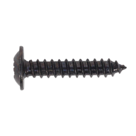 Sealey BST3519 3.5 x 19mm Black Pozi Self Tapping Flanged Head Screw - Pack of 100