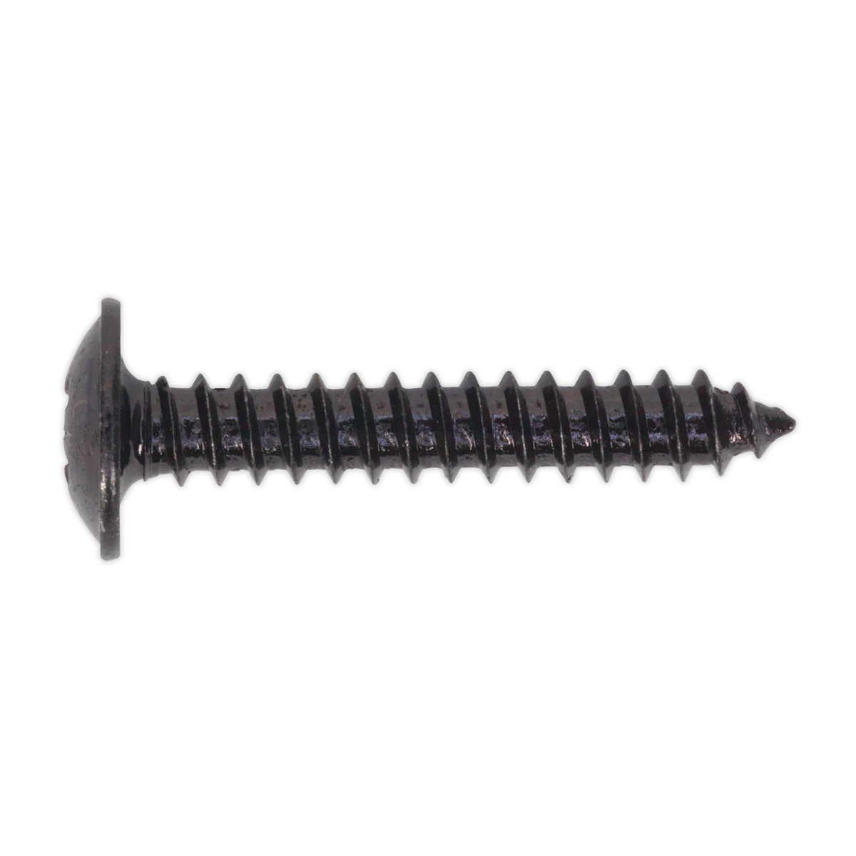 Sealey BST4225 4.2 x 25mm Black Pozi Self Tapping Flanged Head Screw - Pack of 100