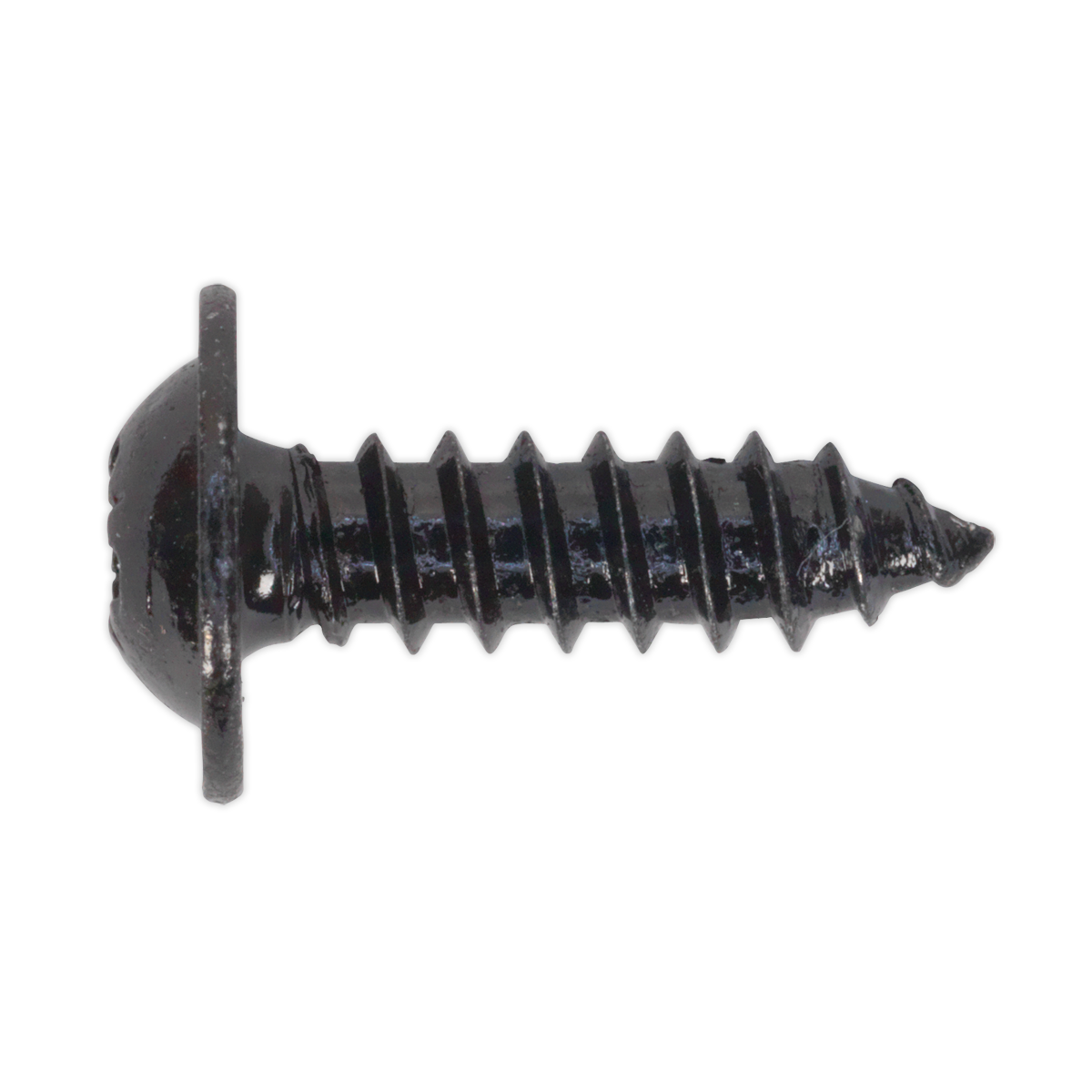 Sealey BST4816 4.8 x 16mm Black Pozi Self Tapping Flanged Head Screw - Pack of 100
