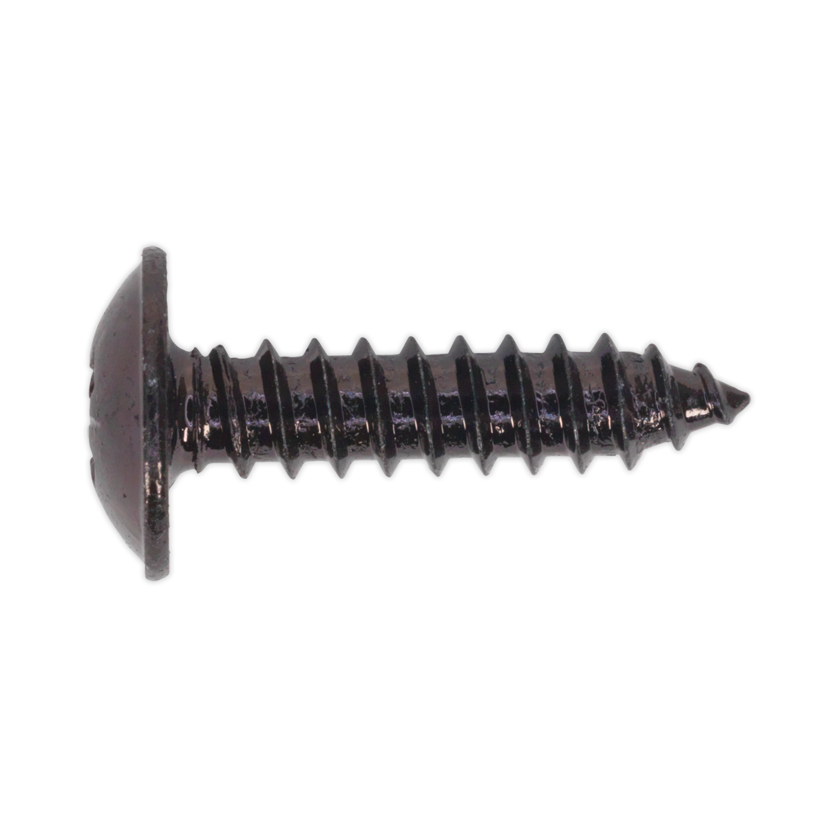 Sealey BST4819 4.8 x 19mm Black Pozi Self Tapping Flanged Head Screw - Pack of 100