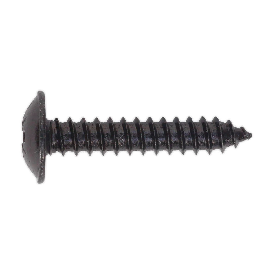 Sealey BST4825 4.8 x 25mm Black Pozi Self Tapping Flanged Head Screw - Pack of 100