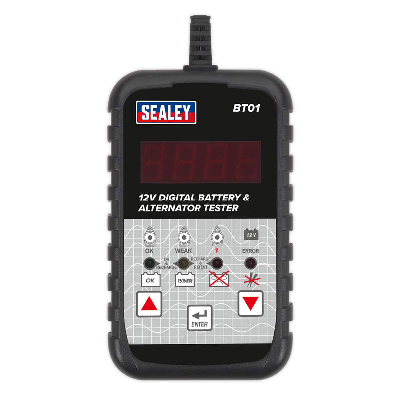 Sealey BT01 12V Digital Battery & Alternator Tester