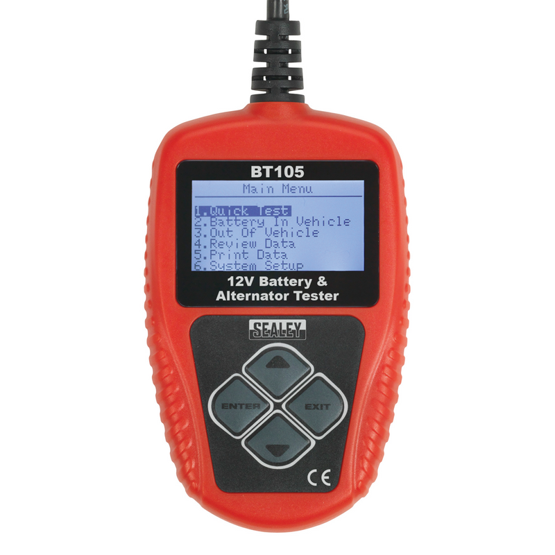 Sealey BT105 12V Digital Battery & Alternator Tester