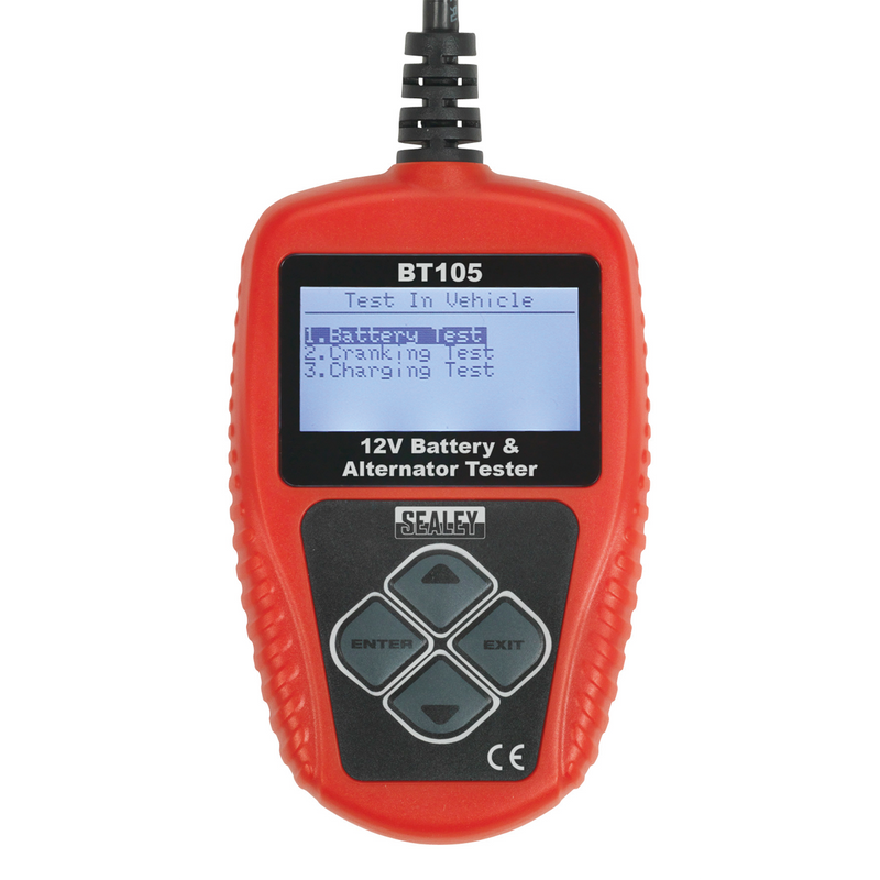 Sealey BT105 12V Digital Battery & Alternator Tester