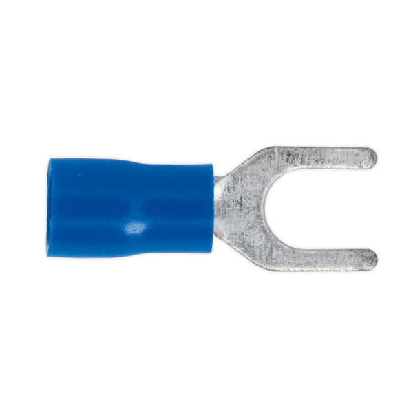 Sealey BT14 5.3mm (2BA) Blue Easy-Entry Fork Terminal - Pack of 100