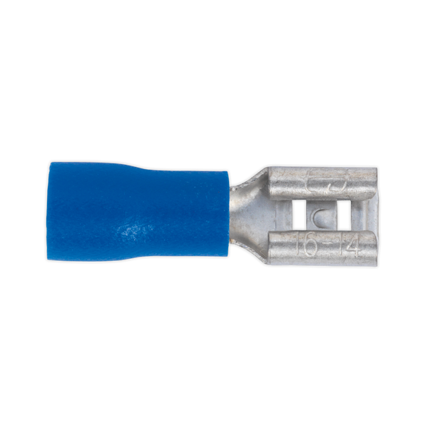Sealey BT19 4.8mm Blue Push-On Female Terminal - Pack of 100