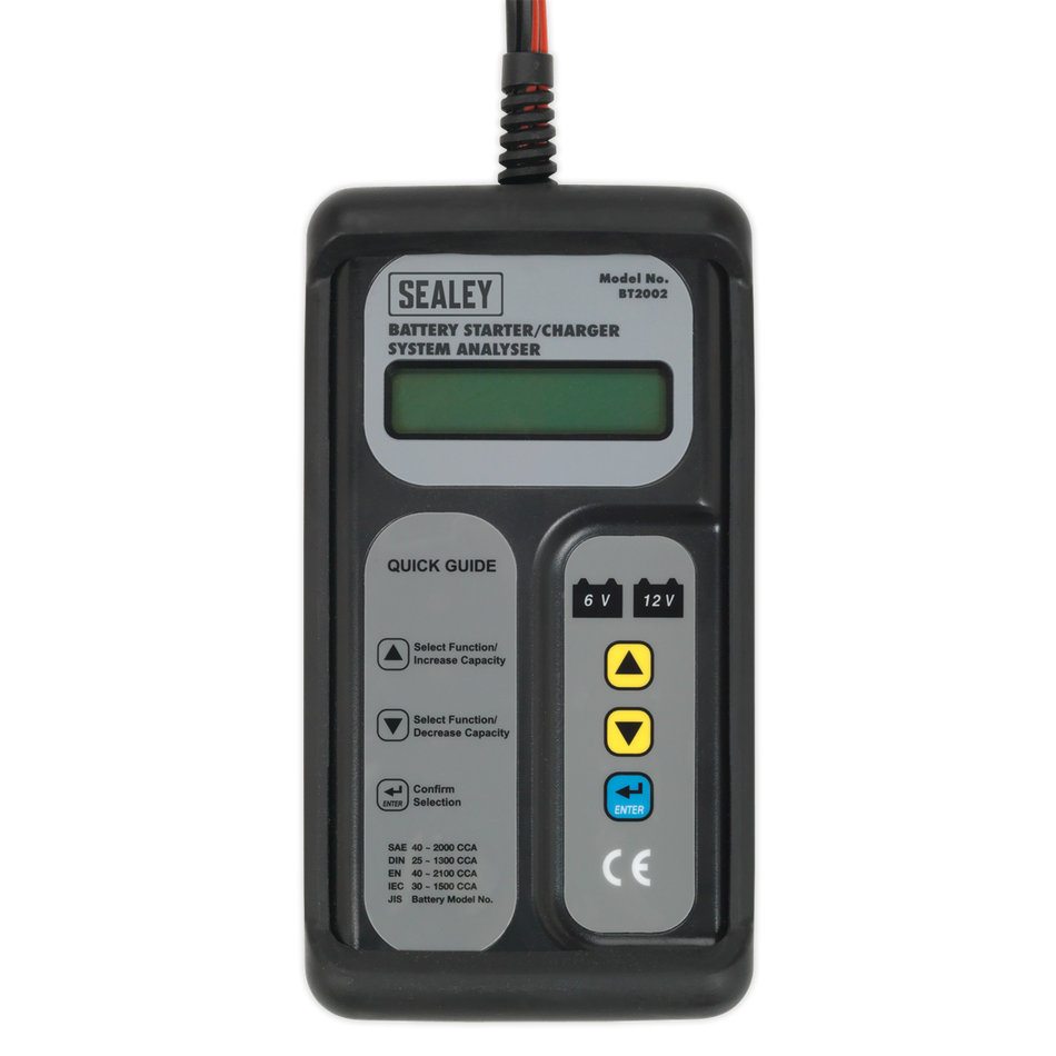 Sealey BT2002 6/12/24V Digital Battery & Alternator Tester
