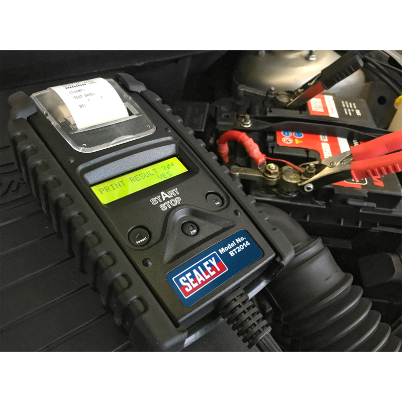 Sealey BT2014 6/12/24V Digital Start/Stop Battery & Alternator Tester with Printer