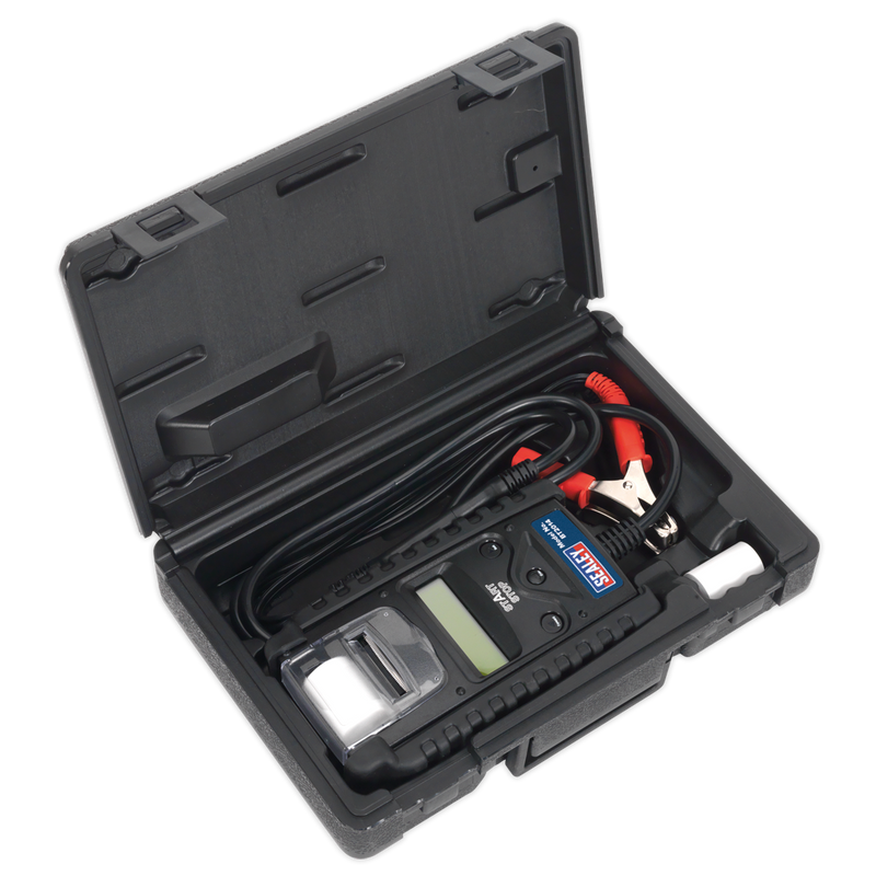 Sealey BT2014 6/12/24V Digital Start/Stop Battery & Alternator Tester with Printer
