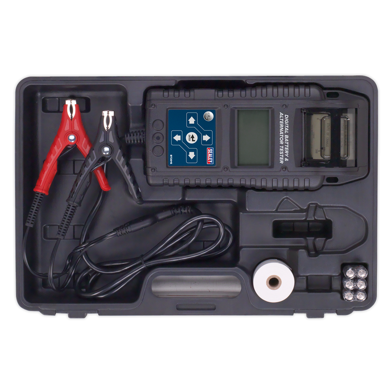 Sealey BT2015 6/12/24V Digital Start/Stop Battery & Alternator Tester with Printer