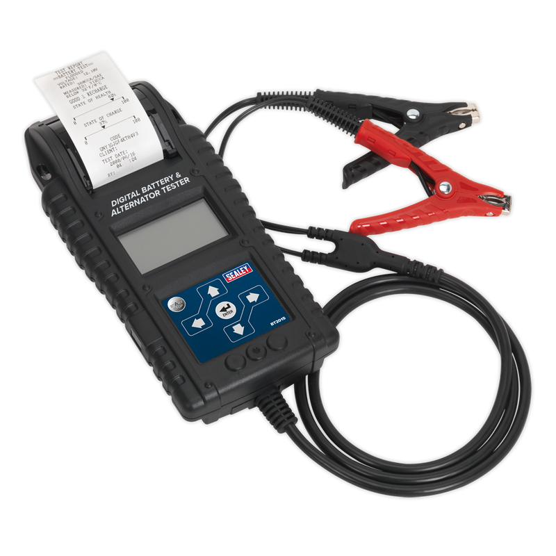 Sealey BT2015 6/12/24V Digital Start/Stop Battery & Alternator Tester with Printer