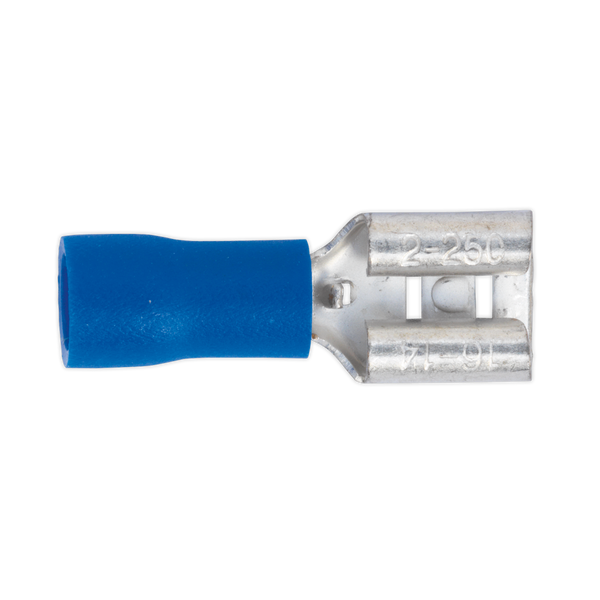 Sealey BT20 6.3mm Blue Push-On Female Terminal - Pack of 100