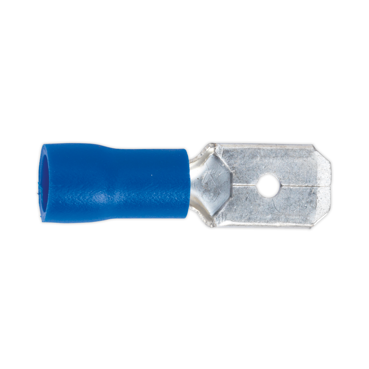 Sealey BT21 6.3mm Blue Push-On Male Terminal - Pack of 100