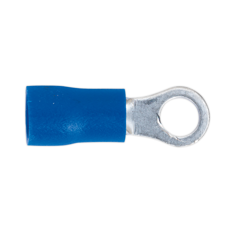 Sealey BT24 4.3mm (4BA) Blue Easy-Entry Ring Terminal - Pack of 100