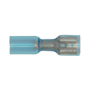 Sealey BTSPF25 6.4mm Blue Female Push-On Heat Shrink Terminal - Pack of 25