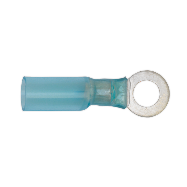 Sealey BTSR2564 6.4mm Blue Heat Shrink Ring Terminal - Pack of 25