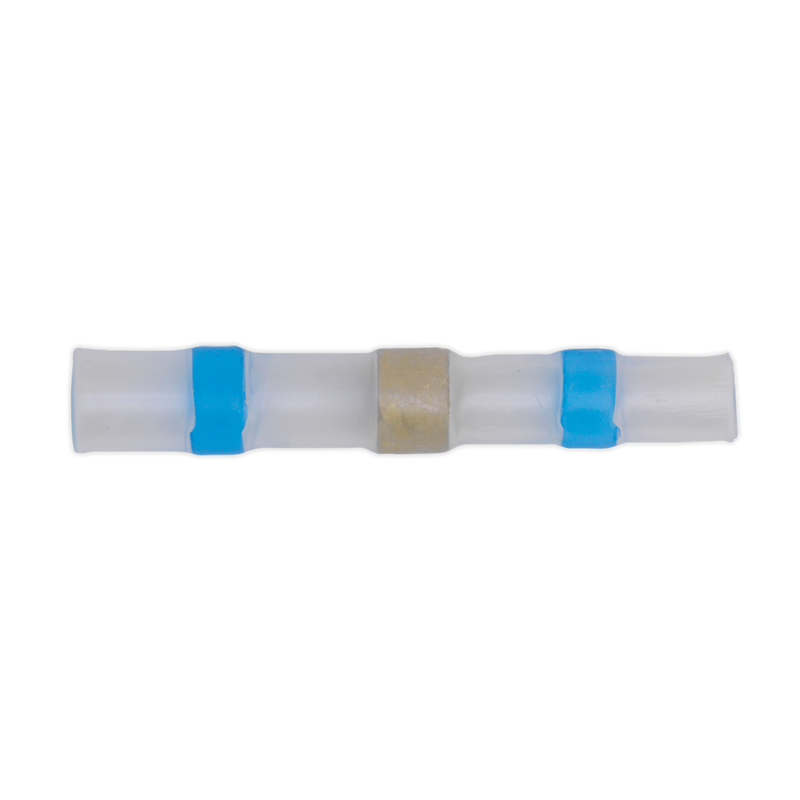 Sealey BTSSB25 Blue Heat Shrink Solder Butt Connector Terminal - Pack of 25