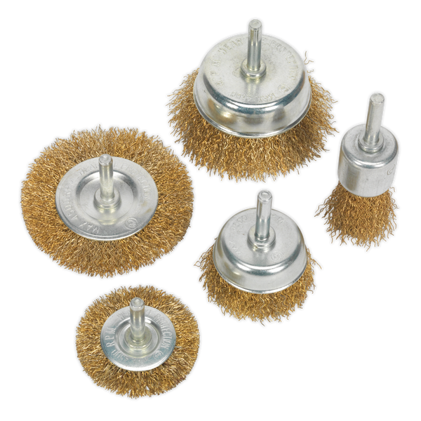 Sealey BWBS05 5pc Wire Brush Set