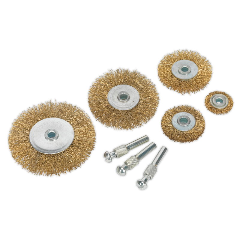 Sealey BWBS08 8pc Wire Brush Set