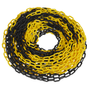 Sealey BYC25M Safety Chain Black/Yellow 25m x 6mm