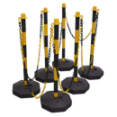 Sealey BYSBKIT 25m Black/Yellow Post & Chain Kit