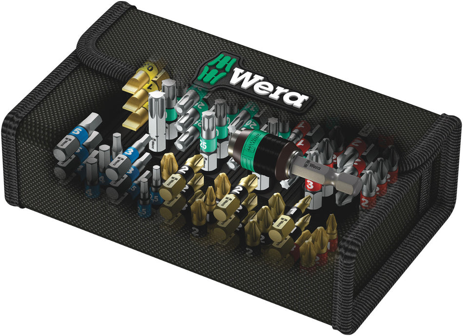 Wera 05057441001 Bit-Safe 61 BiTorsion 1, 61 pieces