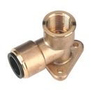 Sealey CAS15BWE 15mm x 1/2"BSP Brass Wingback Elbow