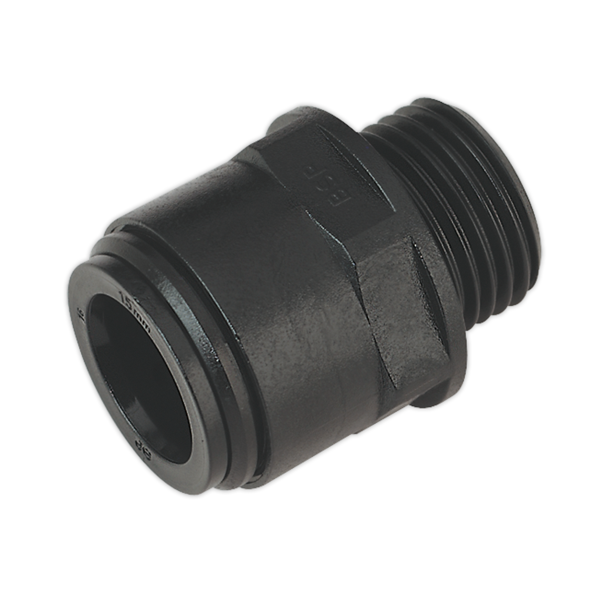 Sealey CAS15SA 15mm Straight Adaptor 1/2"BSP - Pack of 2