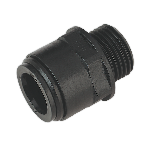 Sealey CAS15SA 15mm Straight Adaptor 1/2"BSP - Pack of 2